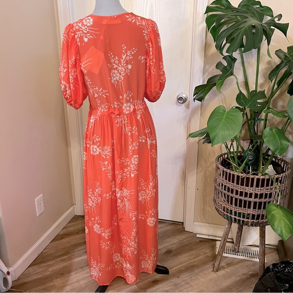 NWT Christy Dawn The Dahlia Dress Coral Meadow - Picture 5 of 9
